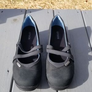 Crocs Leather Mary Janes